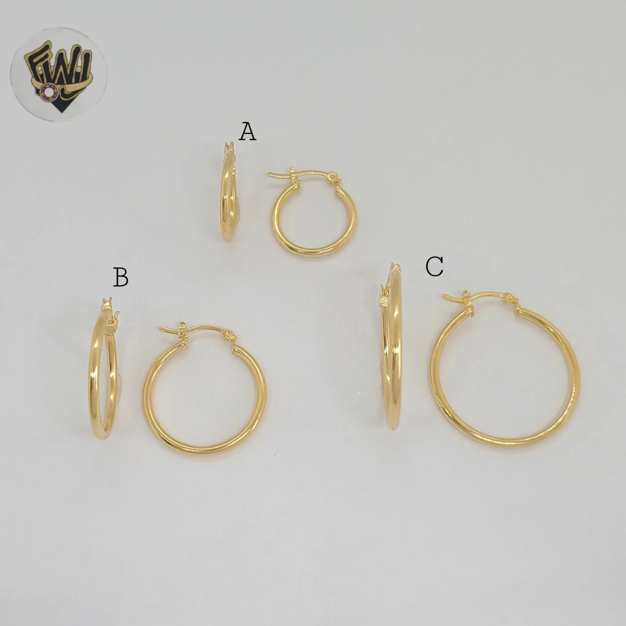 (1-2690-1) Gold Laminate - Plain Classic Hoops - BGF