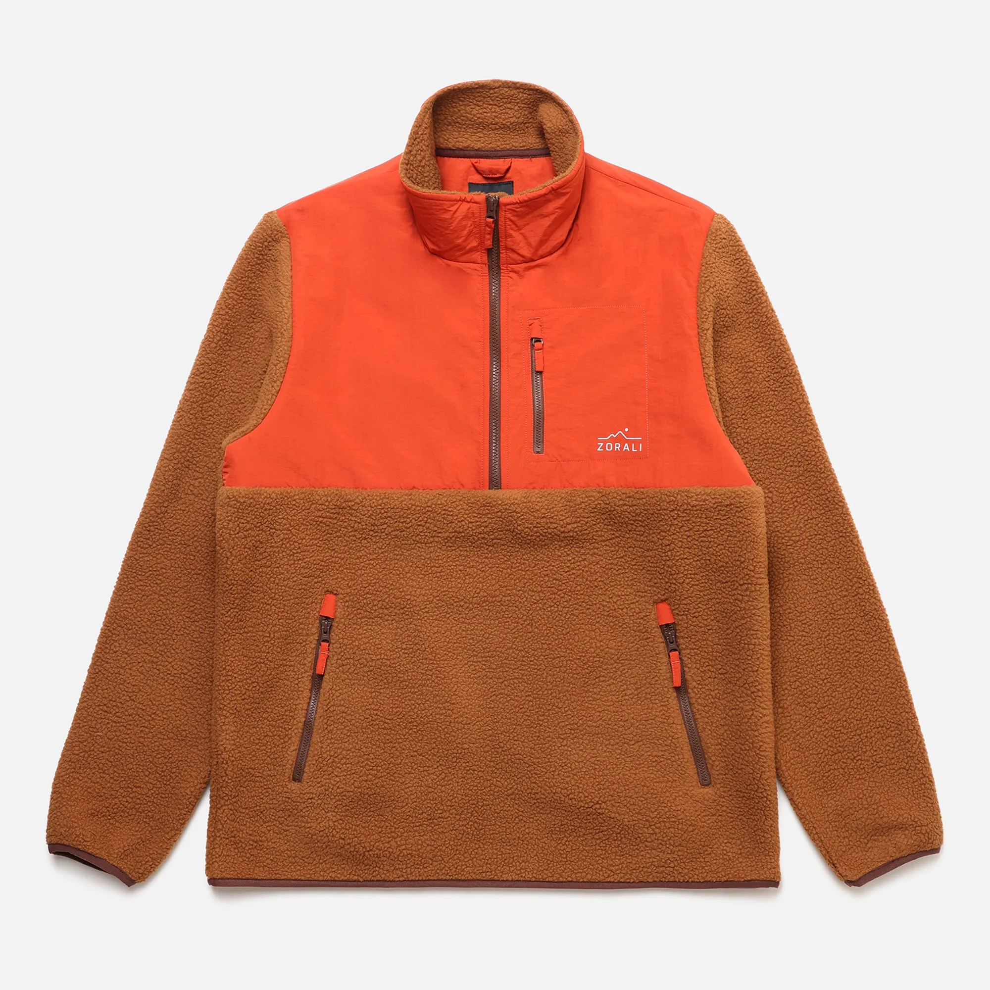 1/4 Zip Fleece Canyon Red