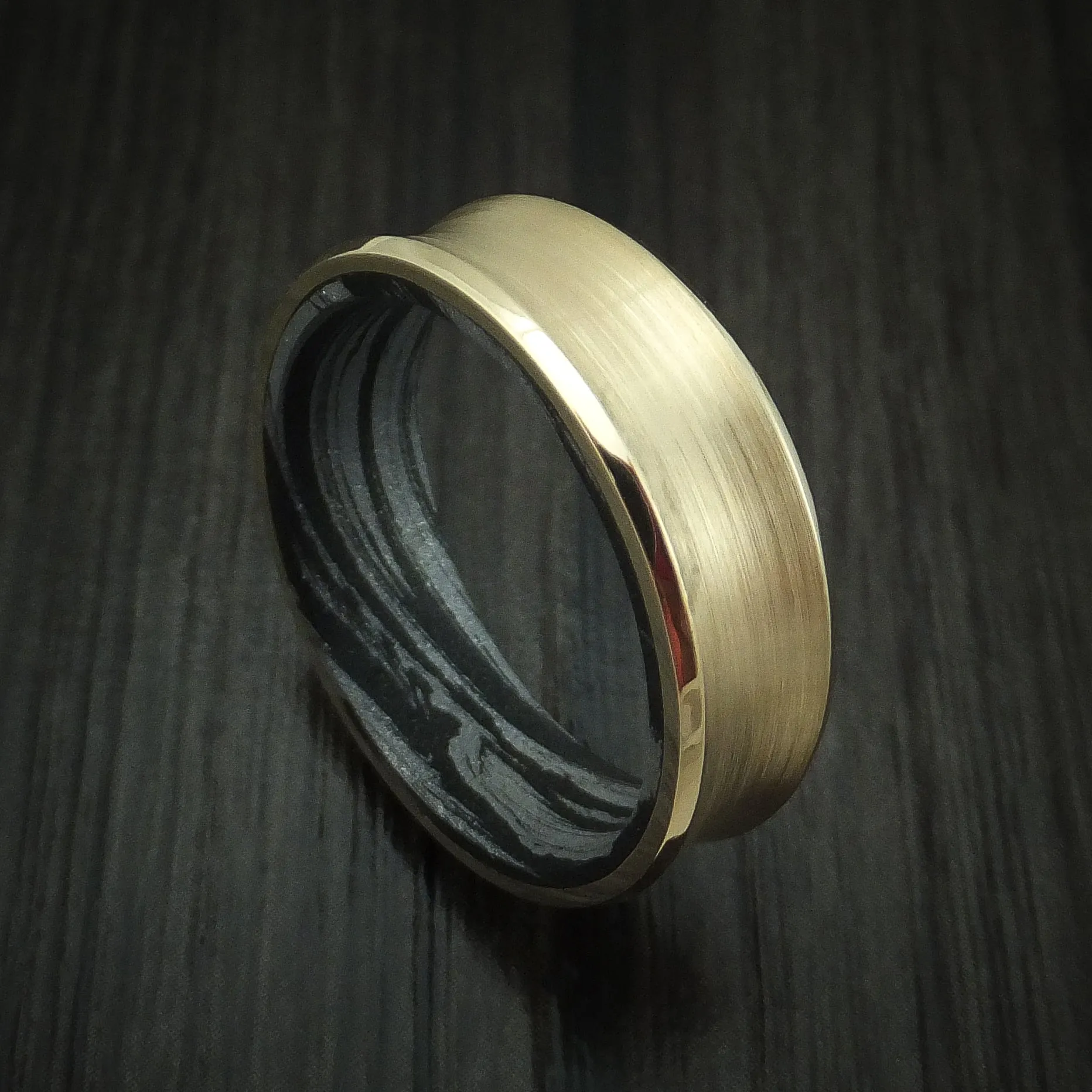 14K Gold SpectraMokume Men's Ring Custom Made Band