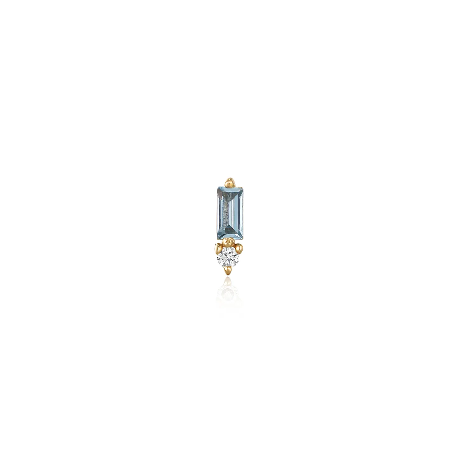 14k Something Blue Stud