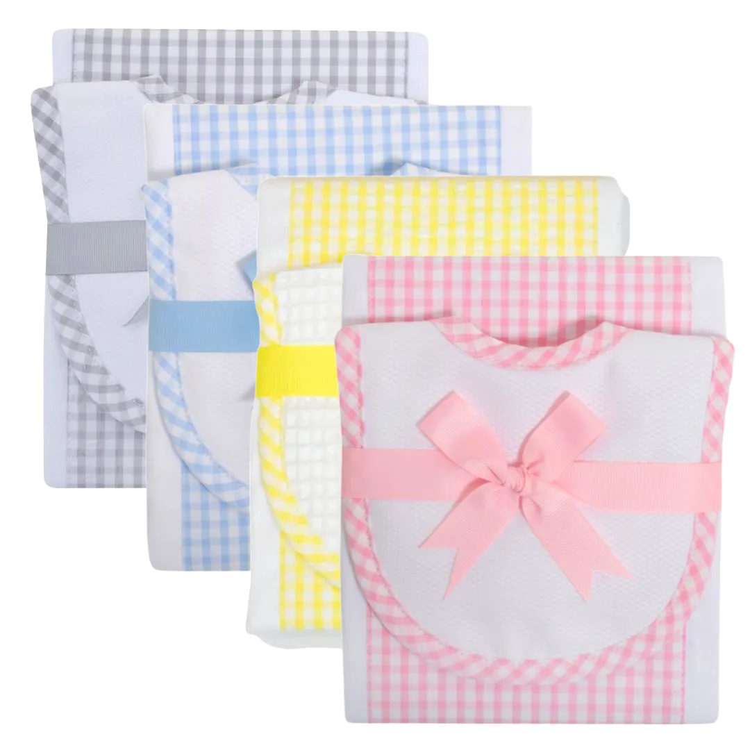 3M Bib/Burp Set - Gingham