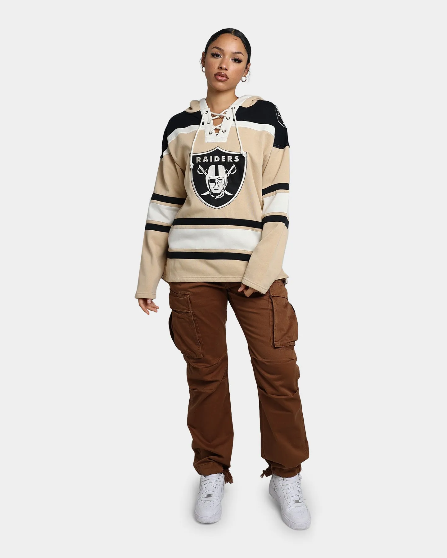 47 Brand Las Vegas Raiders Superior Lacer Hoodie Khaki