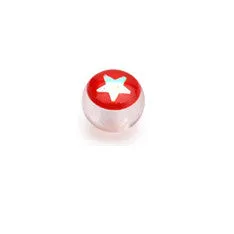 6mm Acrylic Star Inlay 14g Replacement Balls