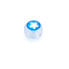 6mm Acrylic Star Inlay 14g Replacement Balls