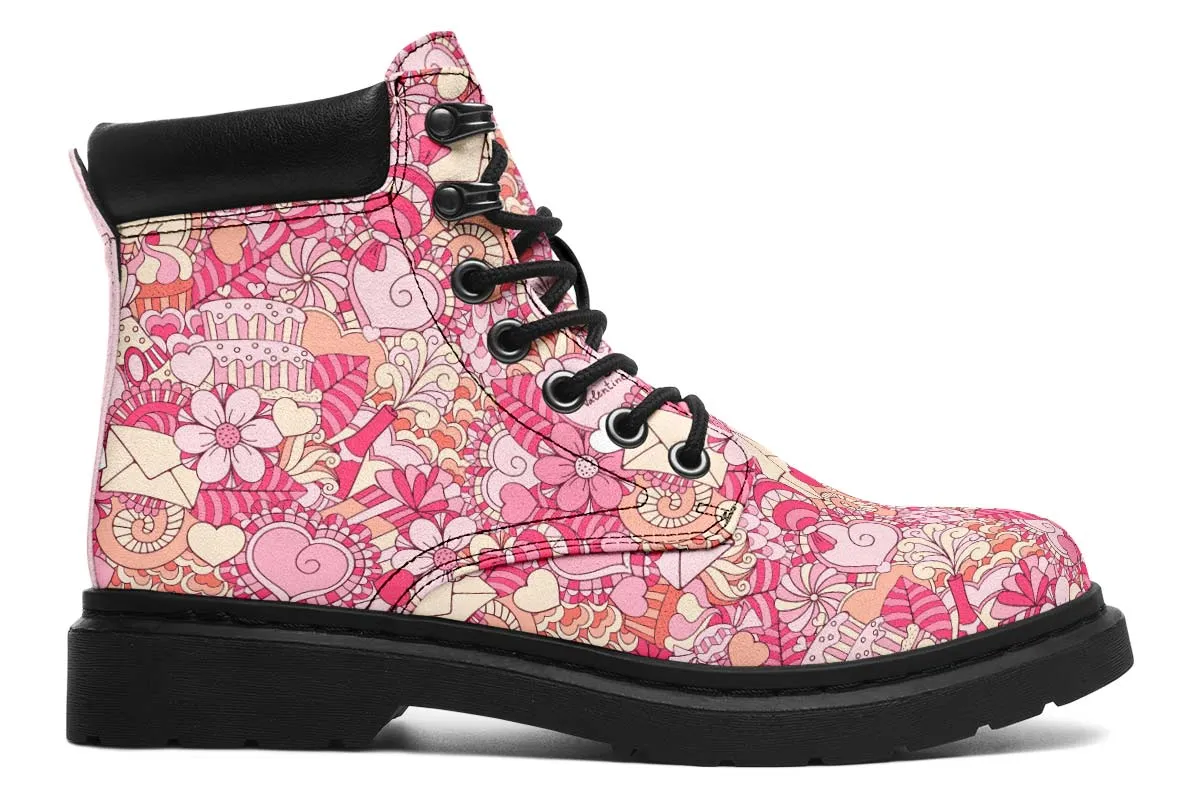 Abstract Valentines Day Classic Vibe Boots