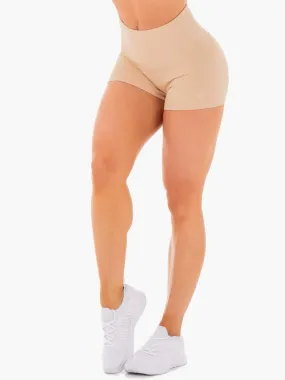 Adapt High Waisted Scrunch Shorts - Nude