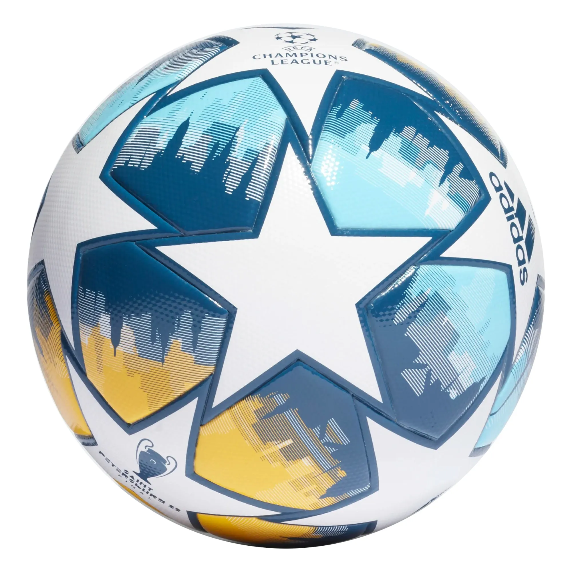 adidas Finale 22 UCL League Ball Blue/Gold/White