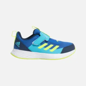 Adidas Volantrun 2.0 Kids Unisex shoes (8-15 Years) - Blue Lucid Lemon/Lucid Cyan/Collegiate Navy