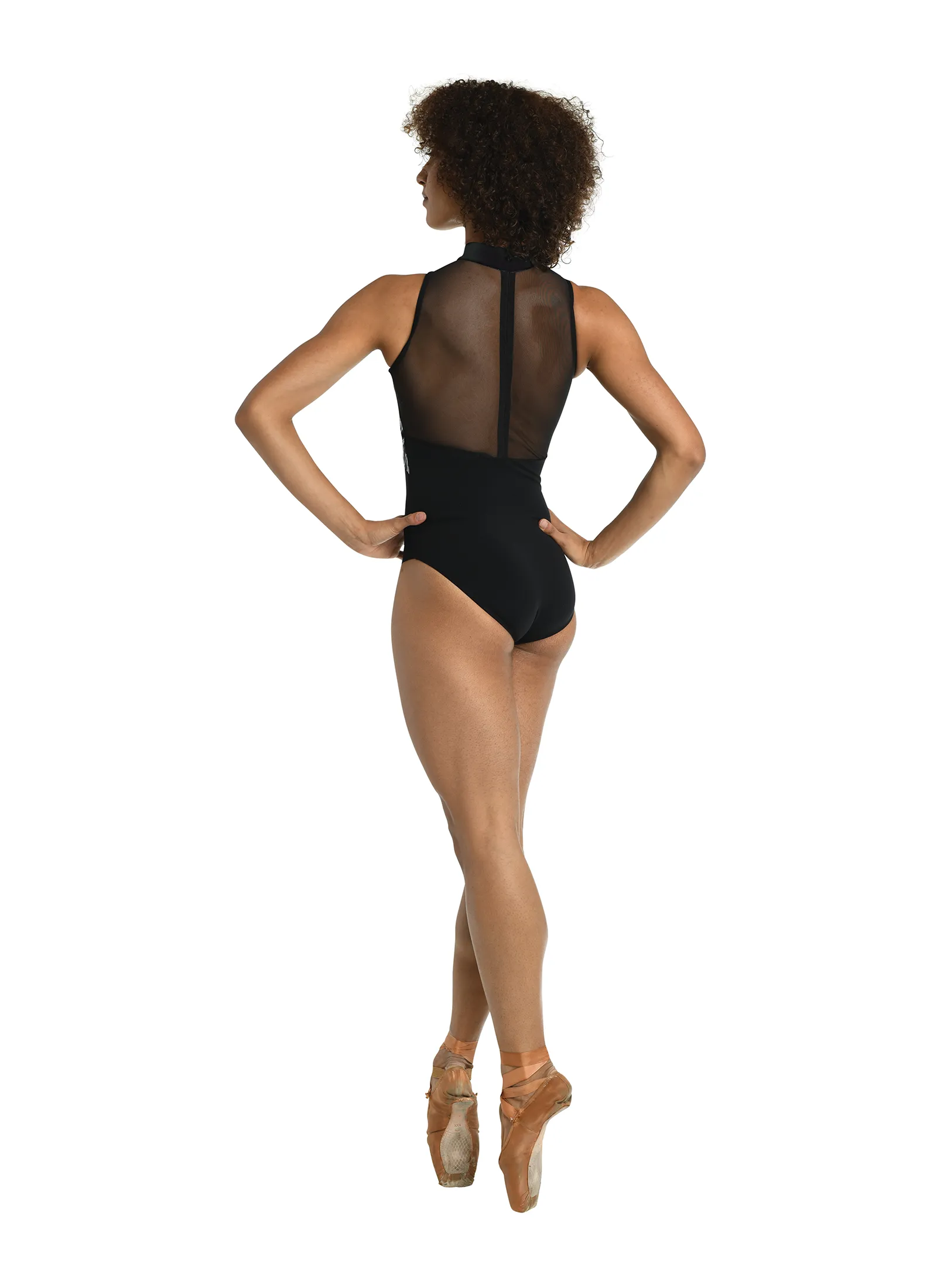 Adult Devon Solid Black Leotard