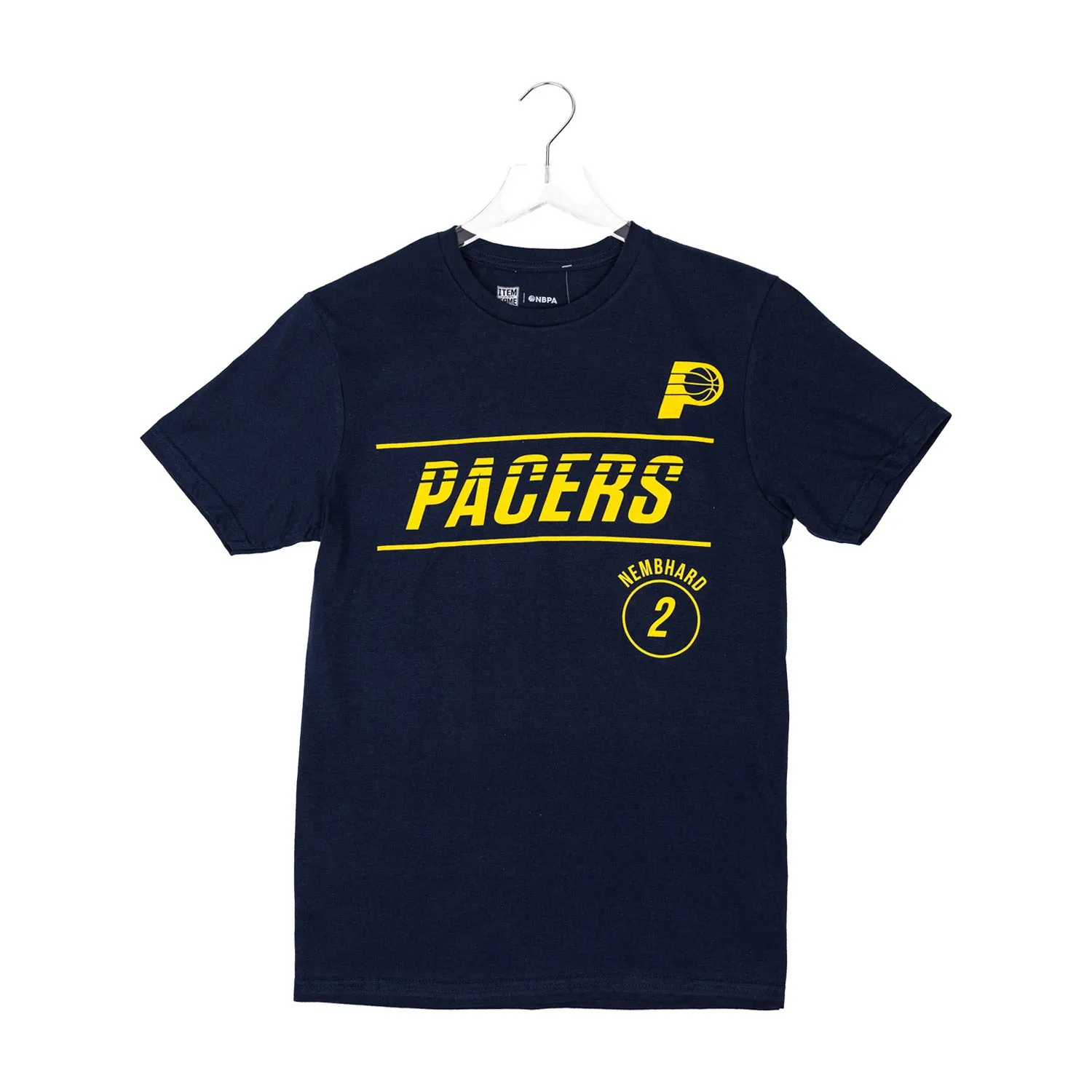 Adult Indiana Pacers #2 Andrew Nembhard Rhythm Icon Name and Number T-shirt in Navy by Pacers Team Store