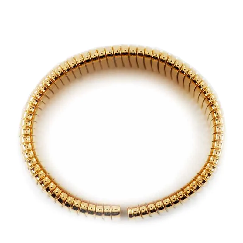 AFJ Gold Collection - Tubogas Cuff Bracelet, 18k Yellow Gold