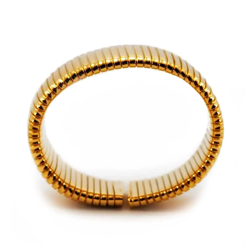 AFJ Gold Collection - Tubogas Cuff Bracelet, 18k Yellow Gold