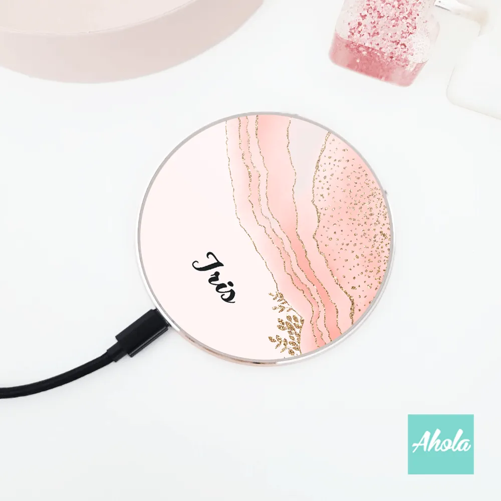 【Agate Quartz】15W Ultra thin FastWireless Charger Pad 自定名字無線差電板