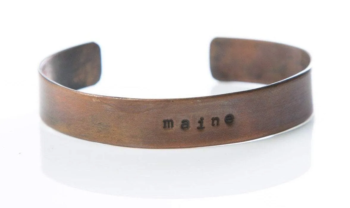 Amanda Moran Designs Copper Power Word Cuff Bracelet