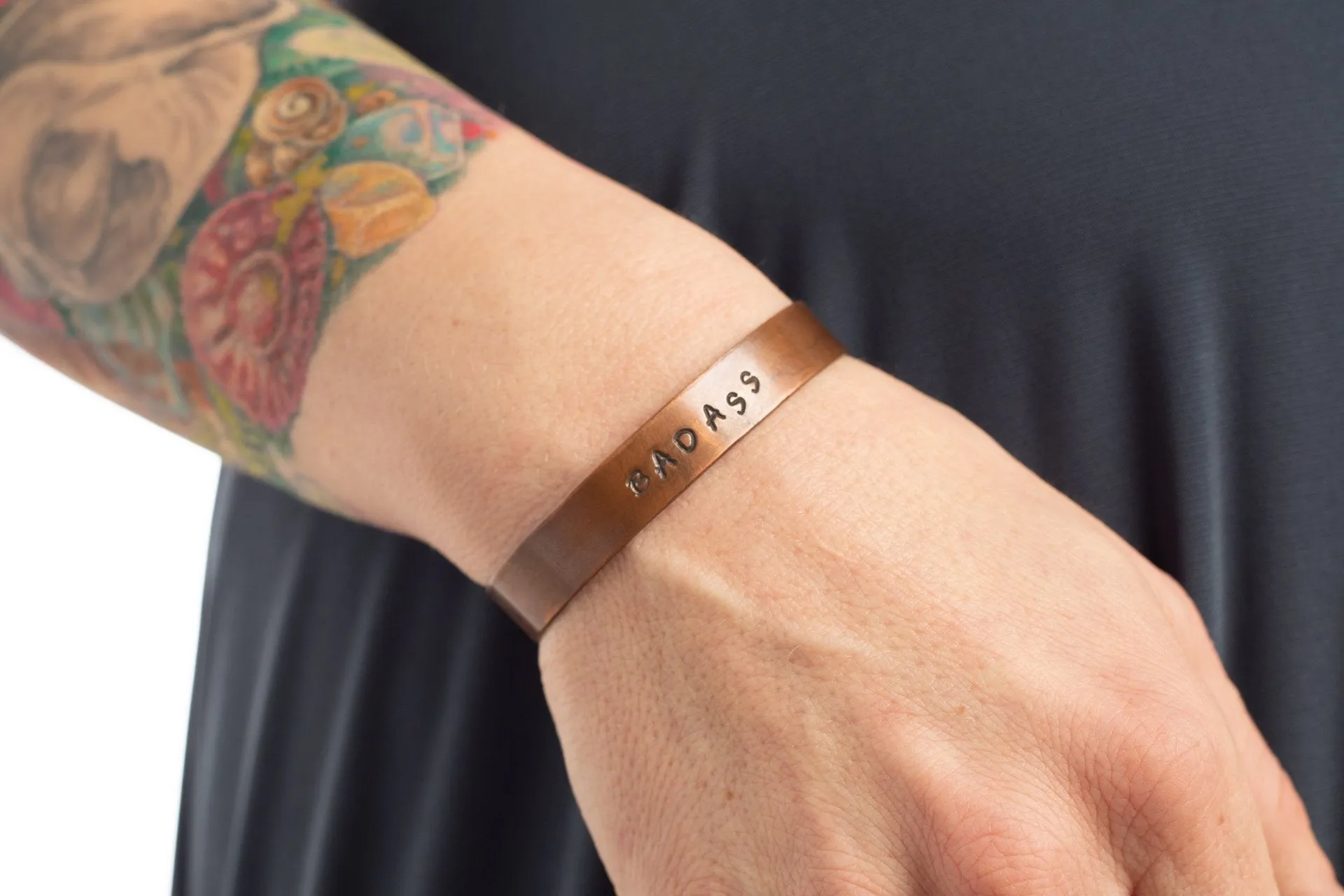 Amanda Moran Designs Copper Power Word Cuff Bracelet