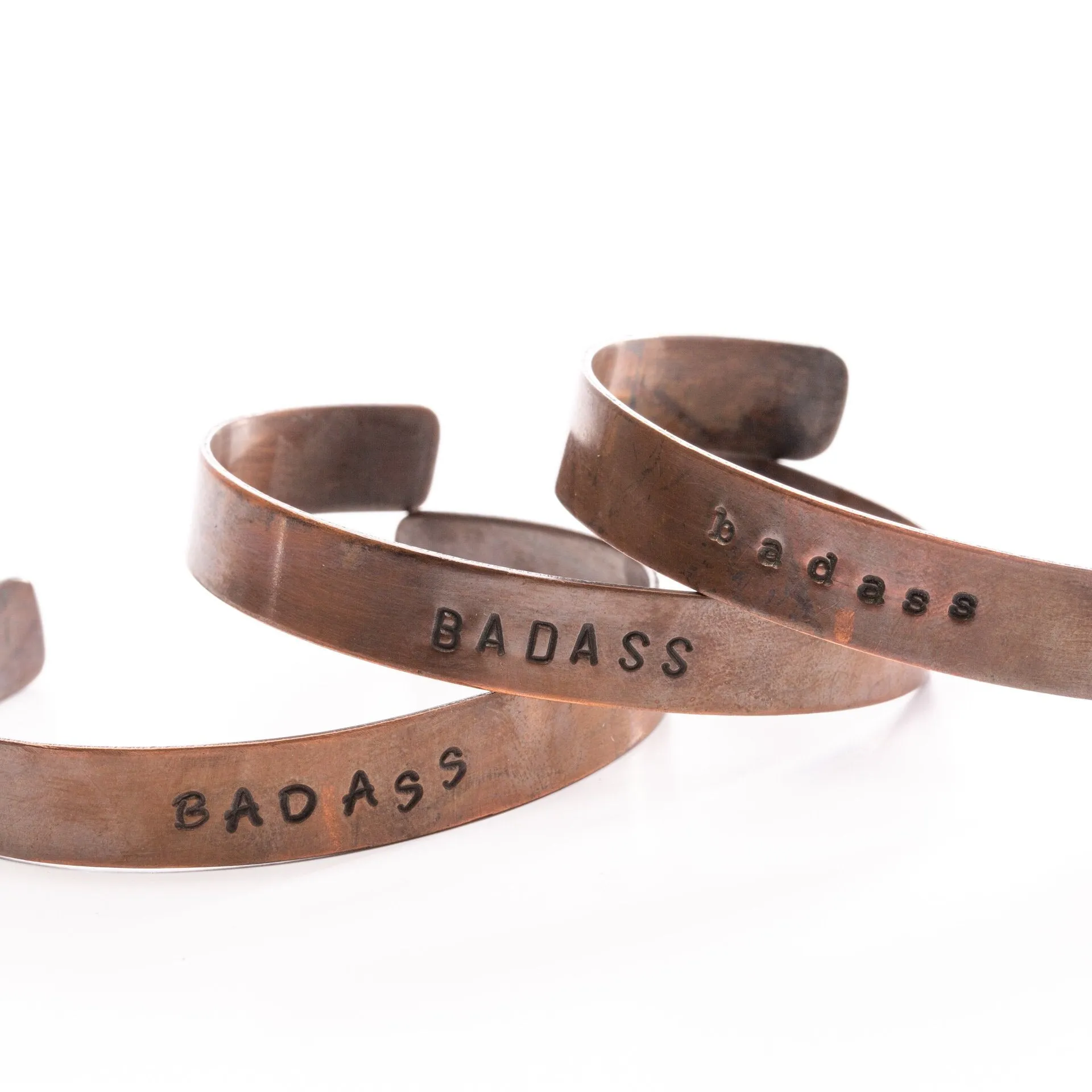 Amanda Moran Designs Copper Power Word Cuff Bracelet