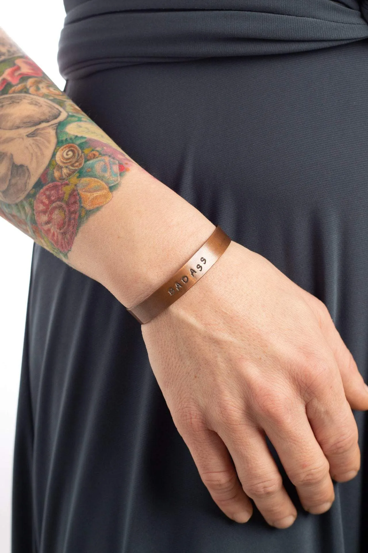 Amanda Moran Designs Copper Power Word Cuff Bracelet