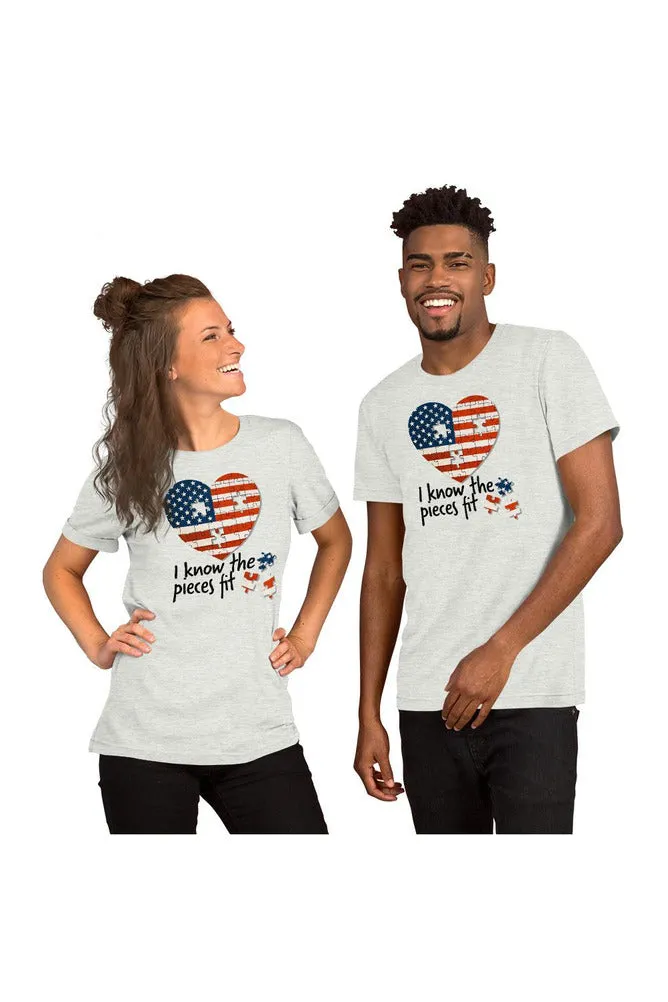 American Puzzle Short-Sleeve Unisex T-Shirt