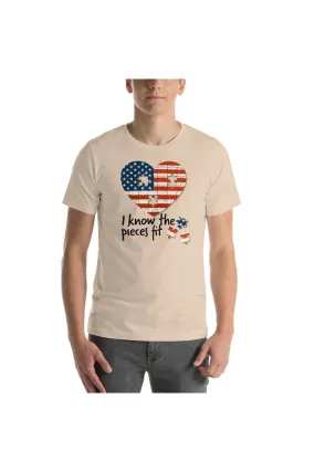 American Puzzle Short-Sleeve Unisex T-Shirt