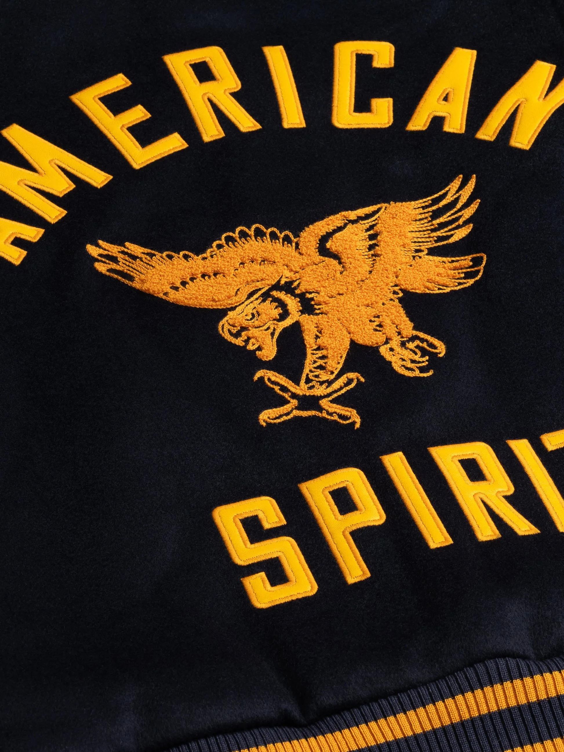 AMERICAN SPIRIT LIGHTNING BOMBER - NAVY/MUSTARD YELLOW