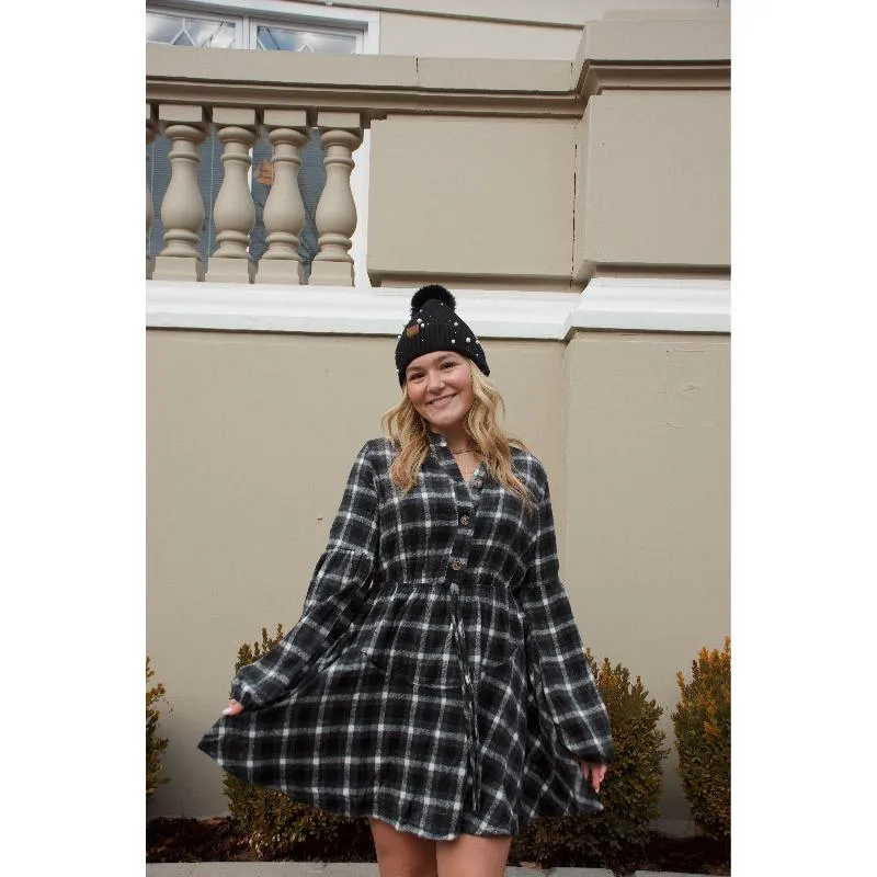 Andrea Plaid Flannel Dress