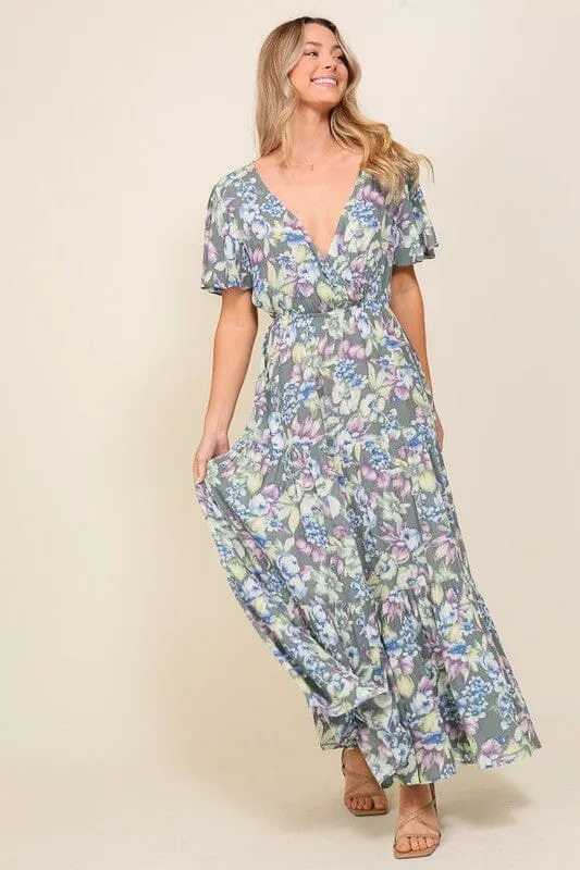 ARYA FLORAL MAXI DRESS