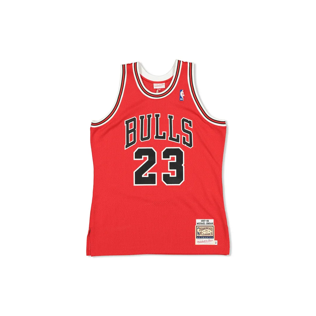 AUTHENTIC NBA SWINGMAN JERSEY CHICAGO BULLS MICHAEL JORDAN 23 '97-98 - RED