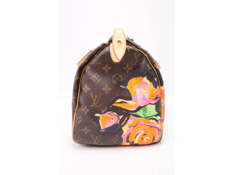 Authentic Pre-owned Louis Vuitton LV Limited Monogram Roses Speedy 30 Stephen Sprouse M48610 220050