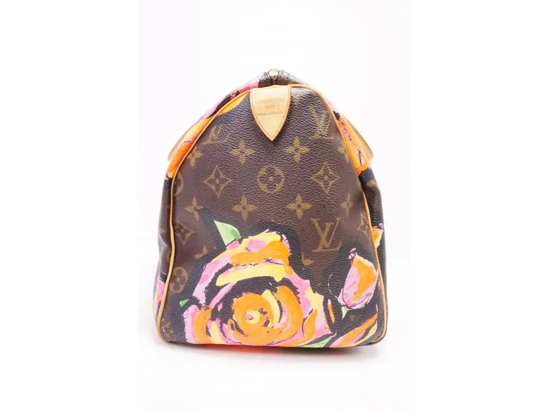 Authentic Pre-owned Louis Vuitton LV Limited Monogram Roses Speedy 30 Stephen Sprouse M48610 220050