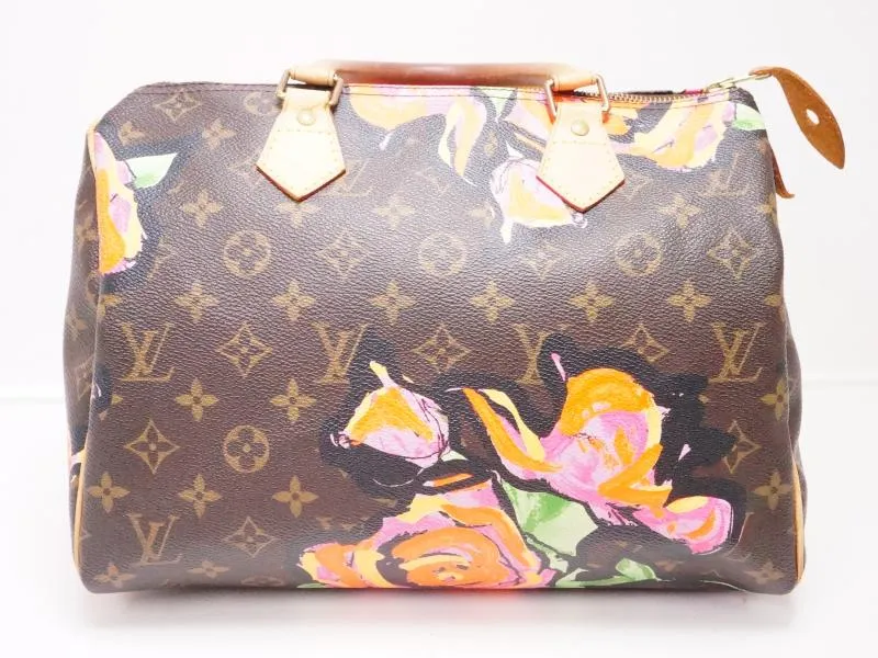 Authentic Pre-owned Louis Vuitton LV Limited Monogram Roses Speedy 30 Stephen Sprouse M48610 220050