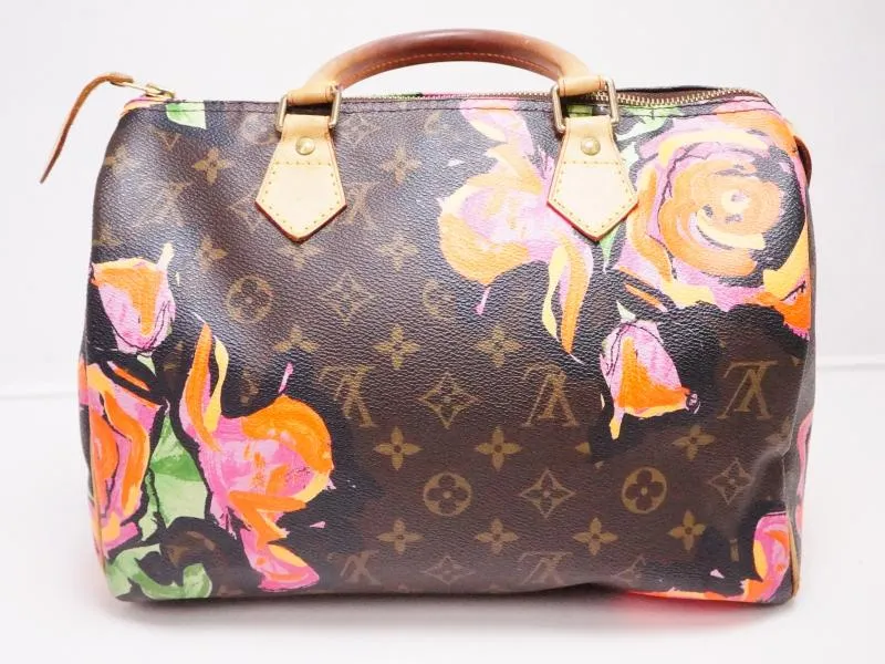 Authentic Pre-owned Louis Vuitton LV Limited Monogram Roses Speedy 30 Stephen Sprouse M48610 220050