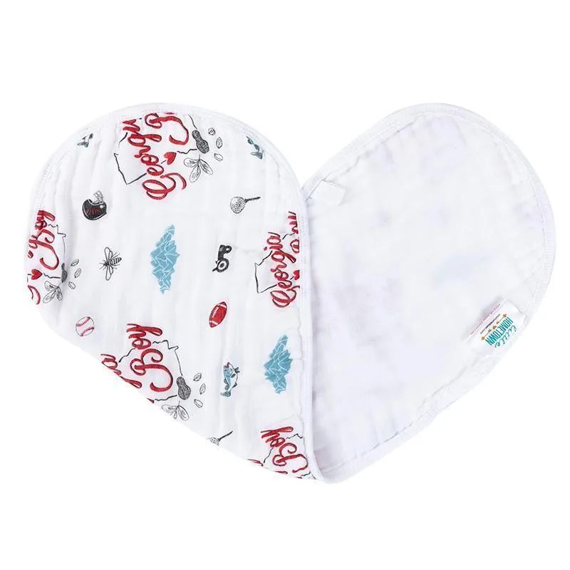 Baby Burp Cloth & Bib Combo: Georgia Boy