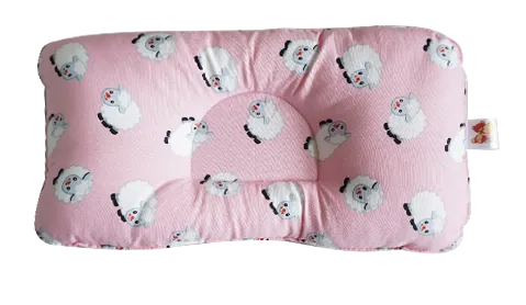 Babycuddle Head Pillow - Little Sheep in Pink