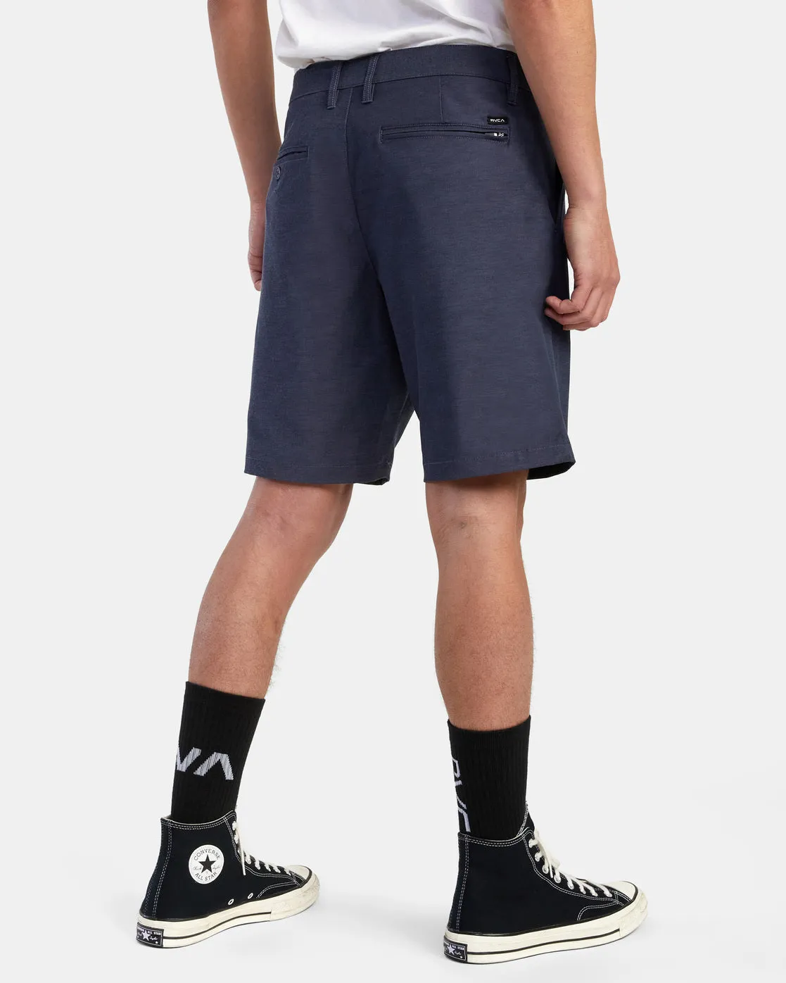 Back In Hybrid 19" Shorts - Denim Heather