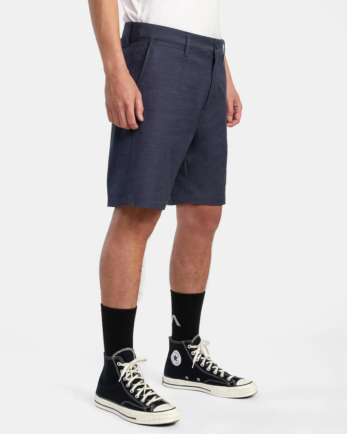 Back In Hybrid 19" Shorts - Denim Heather