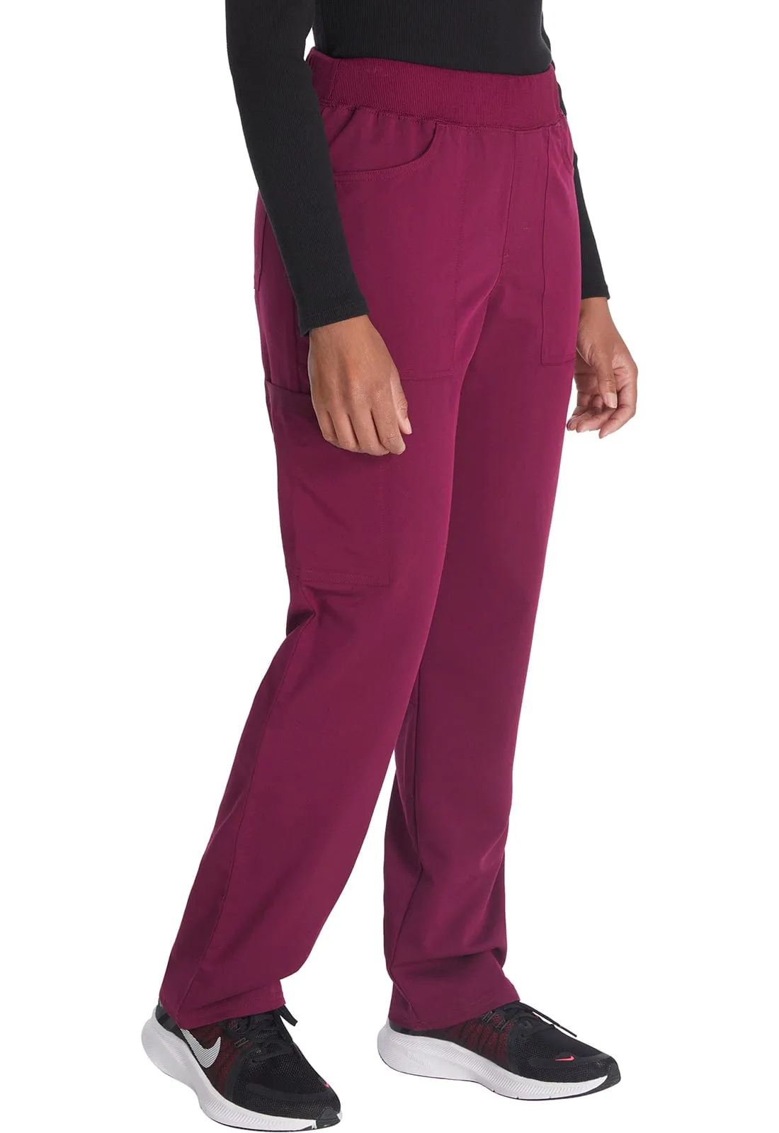 Balance Dickies Mid Rise Tapered Leg Pull-on Scrub Pant Wine XL DK135