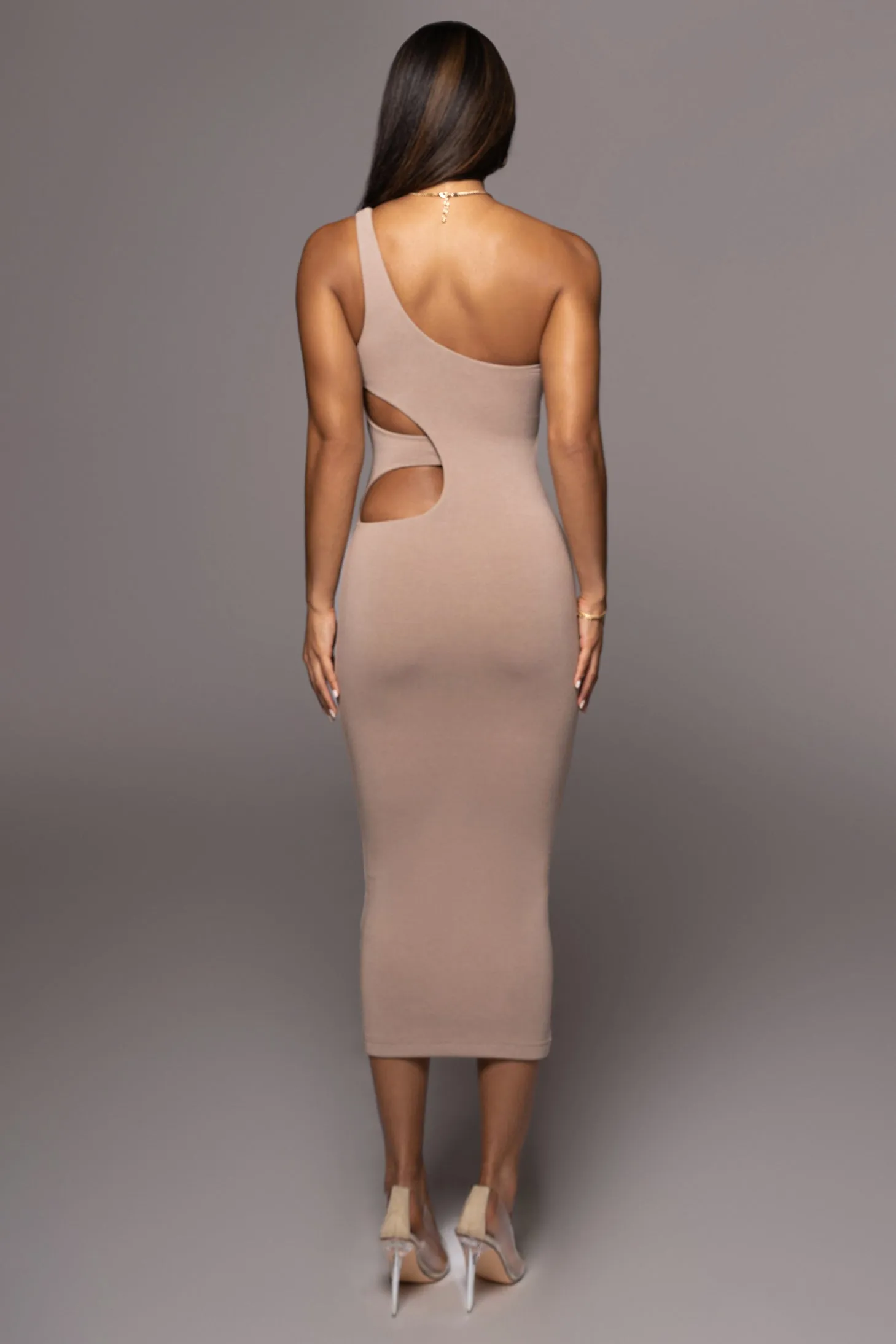 Beige Zuzanna Cutout Dress