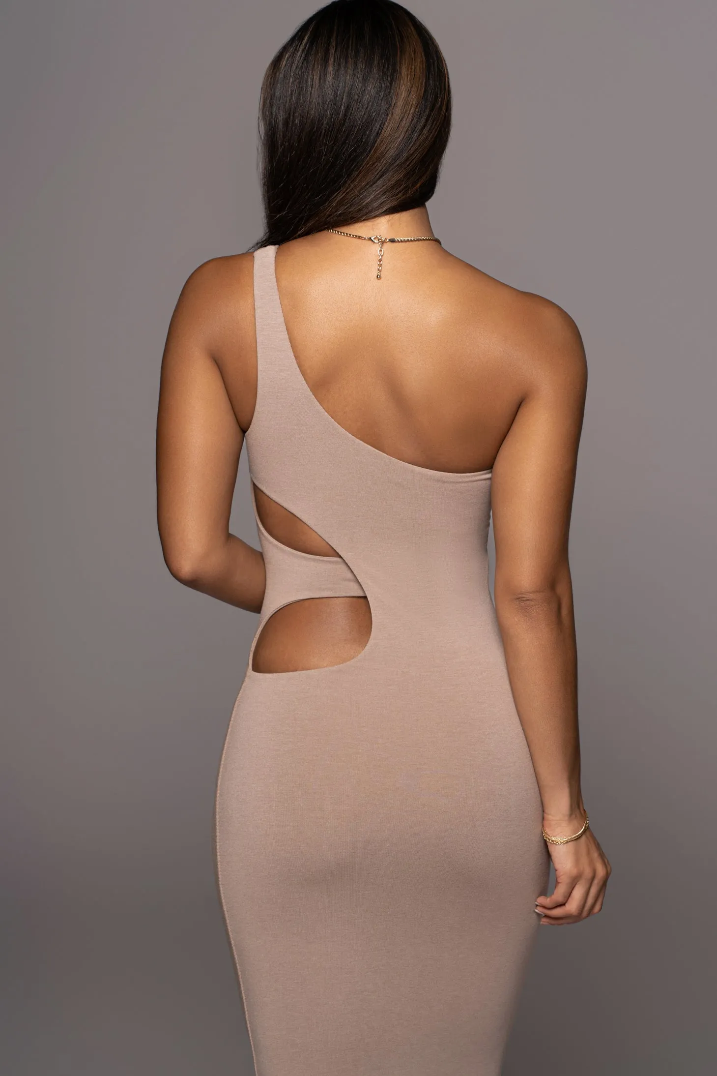 Beige Zuzanna Cutout Dress