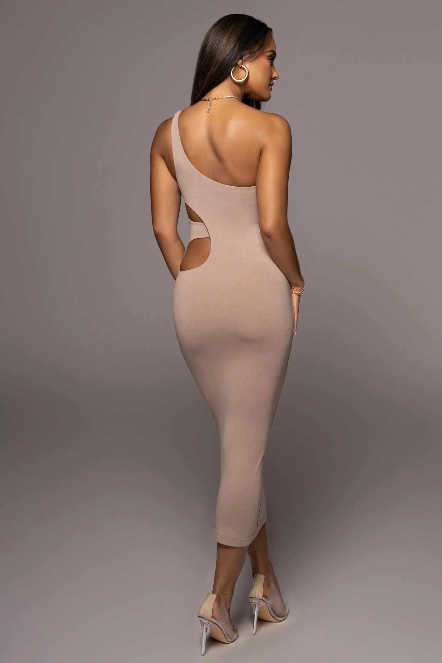 Beige Zuzanna Cutout Dress