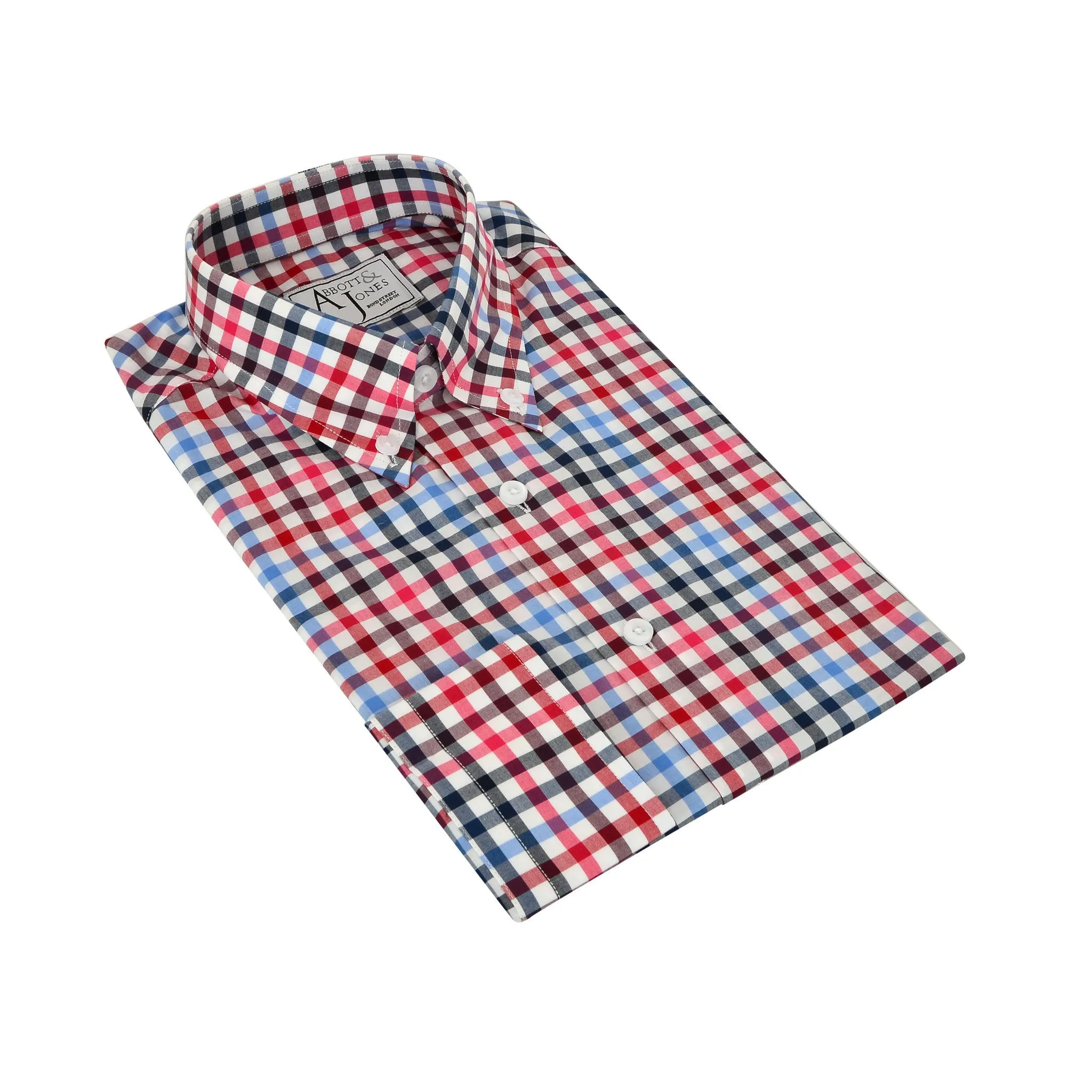 Bespoke - Red, Blue & Black Checked Shirt