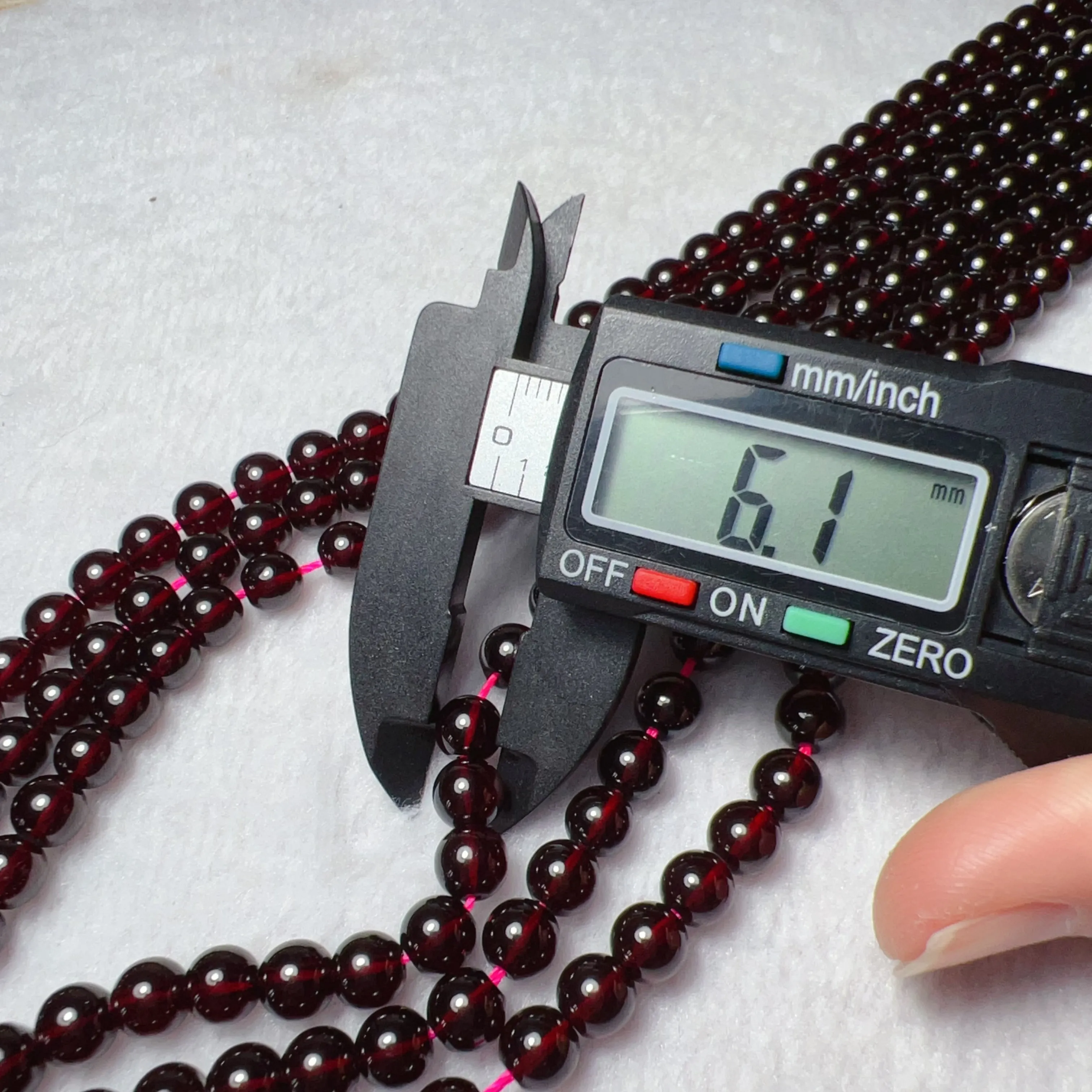 Best Quality in Strands 6mm Natural Almandine Red Garnet Bead Strands for DIY Jewelry Projects