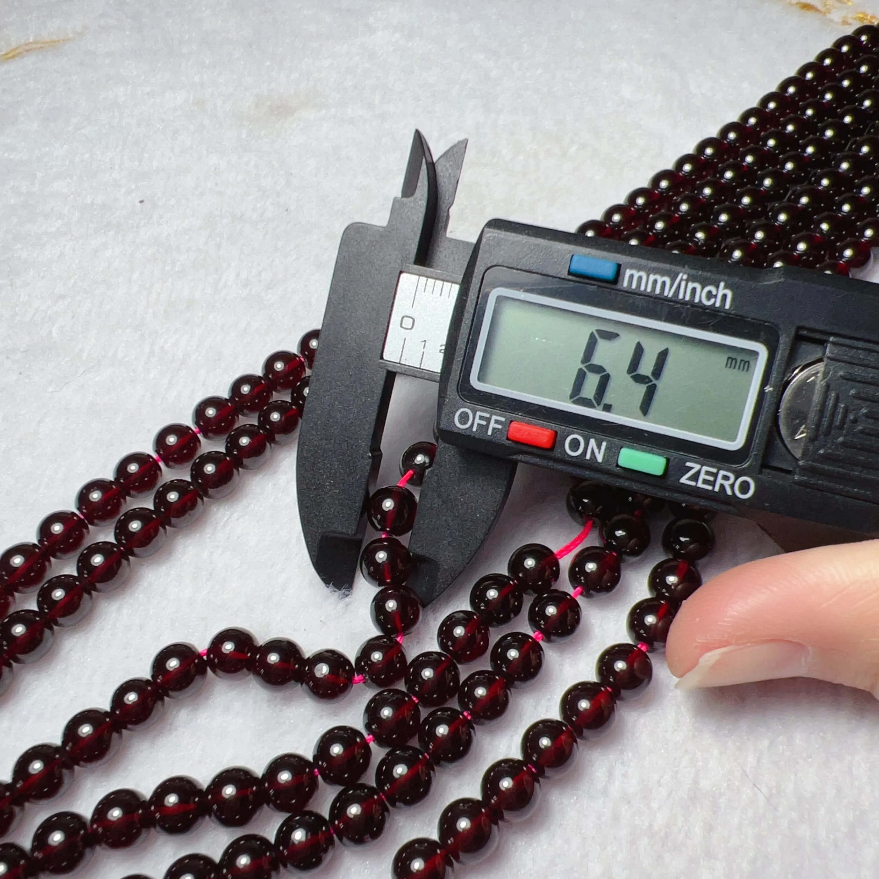 Best Quality in Strands 6mm Natural Almandine Red Garnet Bead Strands for DIY Jewelry Projects