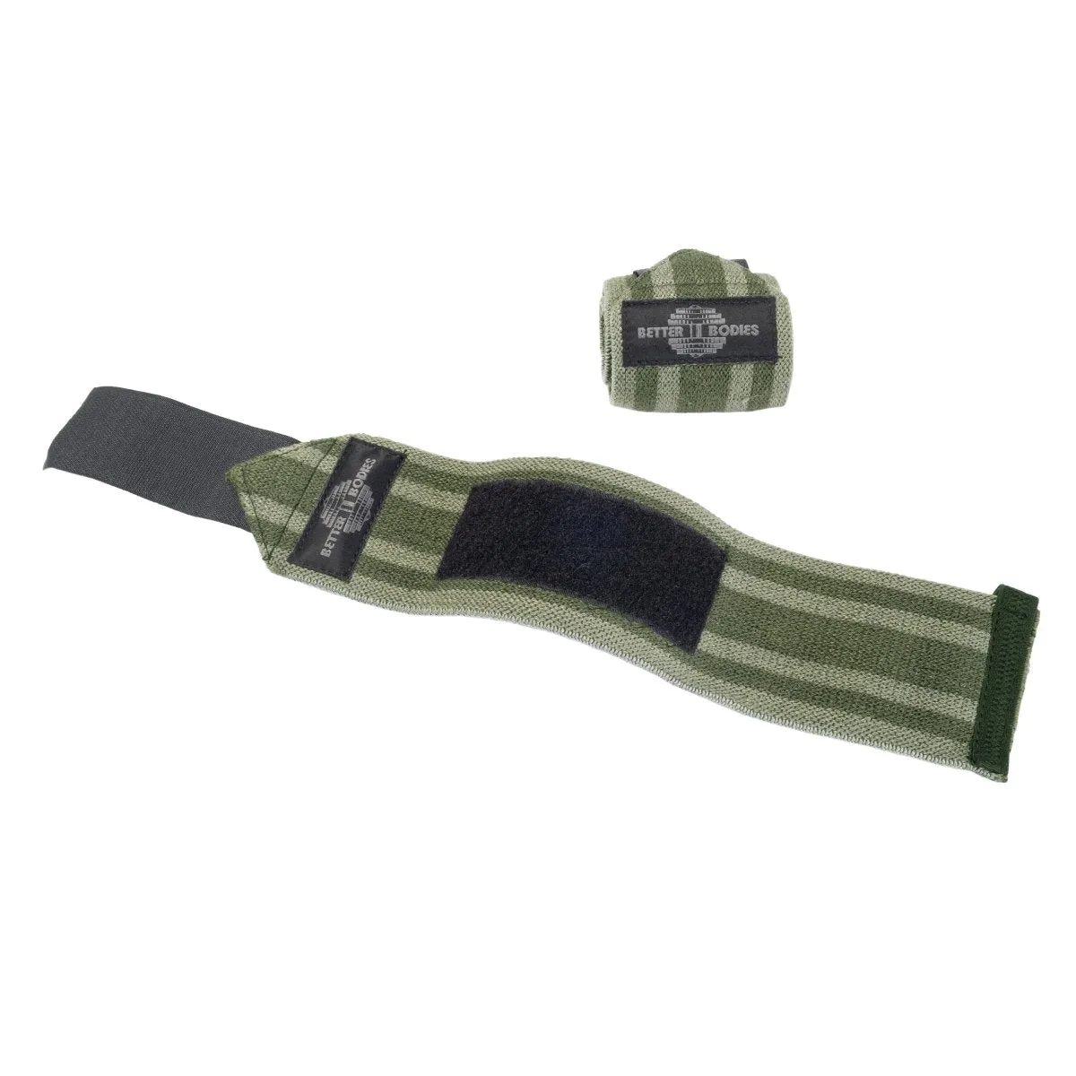 Better Bodies Elastic Wrist Wraps - Washed Green