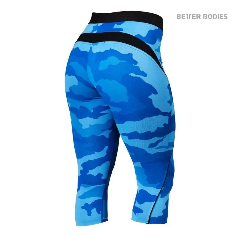 Better Bodies Fitness Curve Capri - Blue Camo