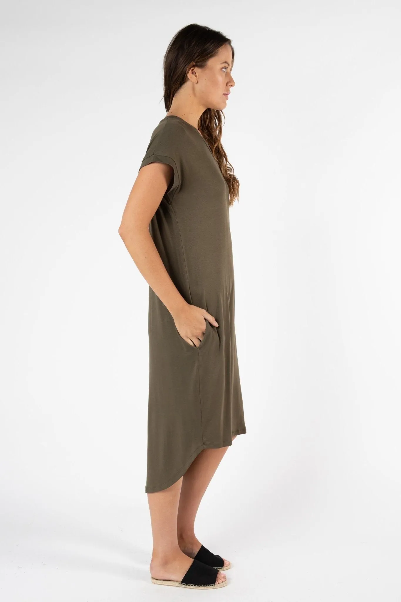 Betty Basics Avalon Dress in Khaki