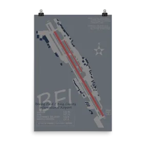 BFI Boeing Field /  King County International Airport Layout Art