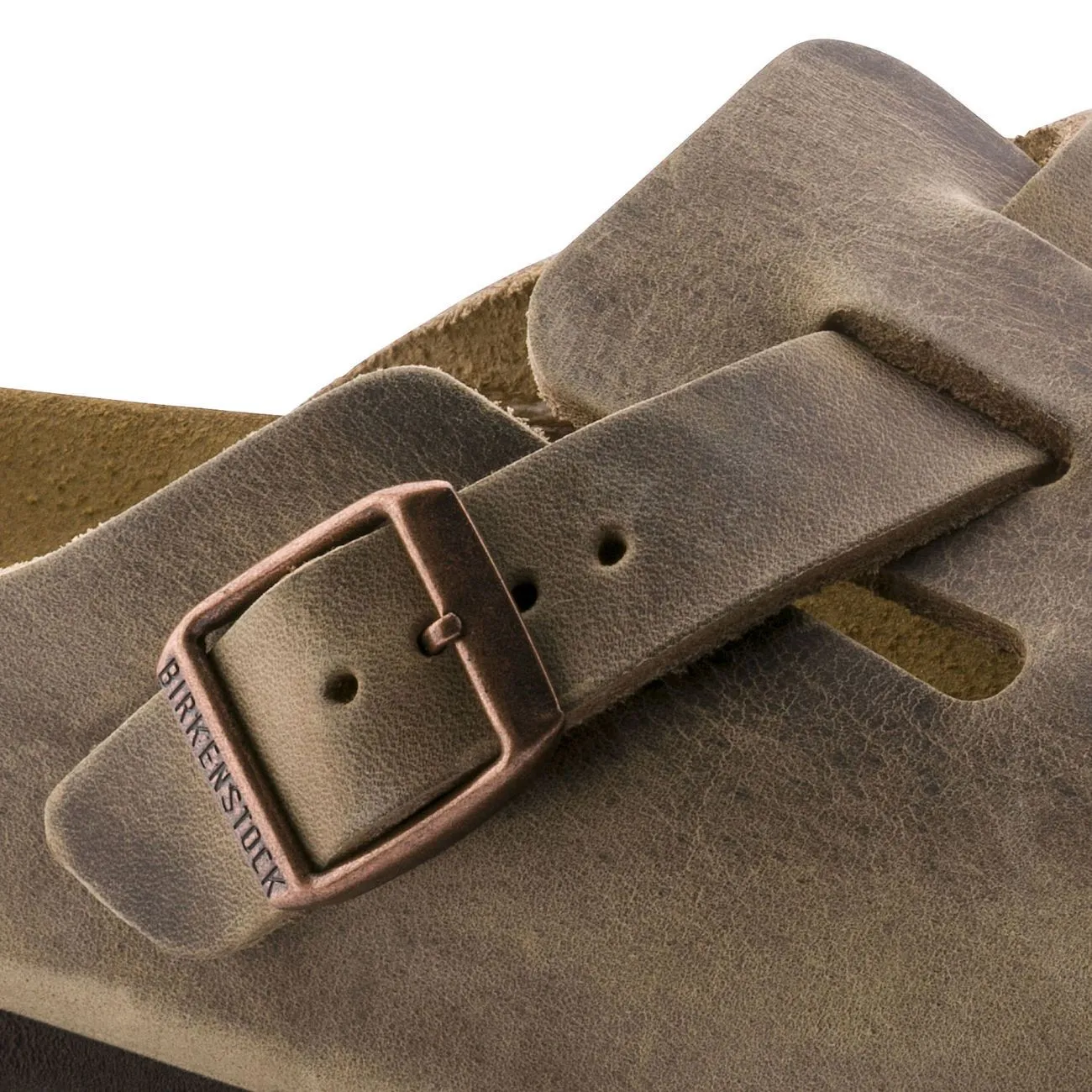 Birkenstock, Boston, Narrow Fit, Natural Leather, Tobacco Brown