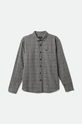 Bixby L/S Flannel - Black/Mineral Grey/White