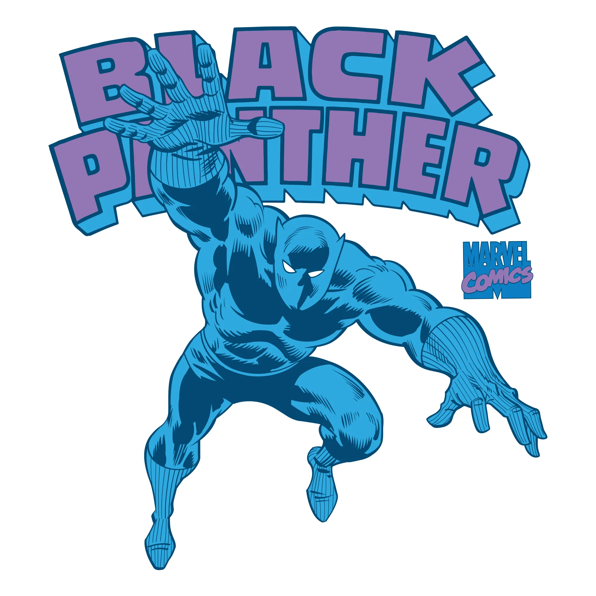 Black Panther - Retro Leap Tee