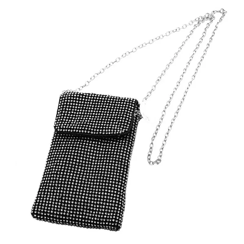 Bling Rectangle Evening Crossbody Bag